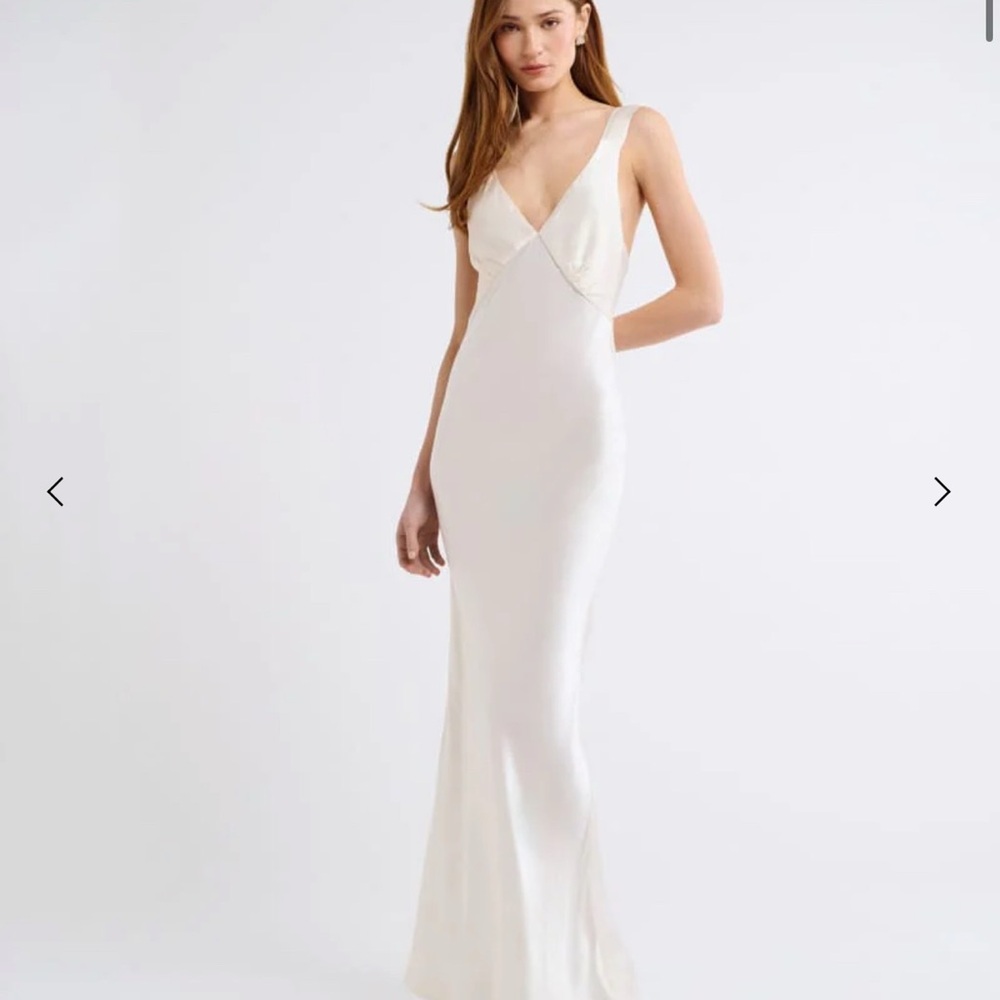 Elegant White Evening Gown